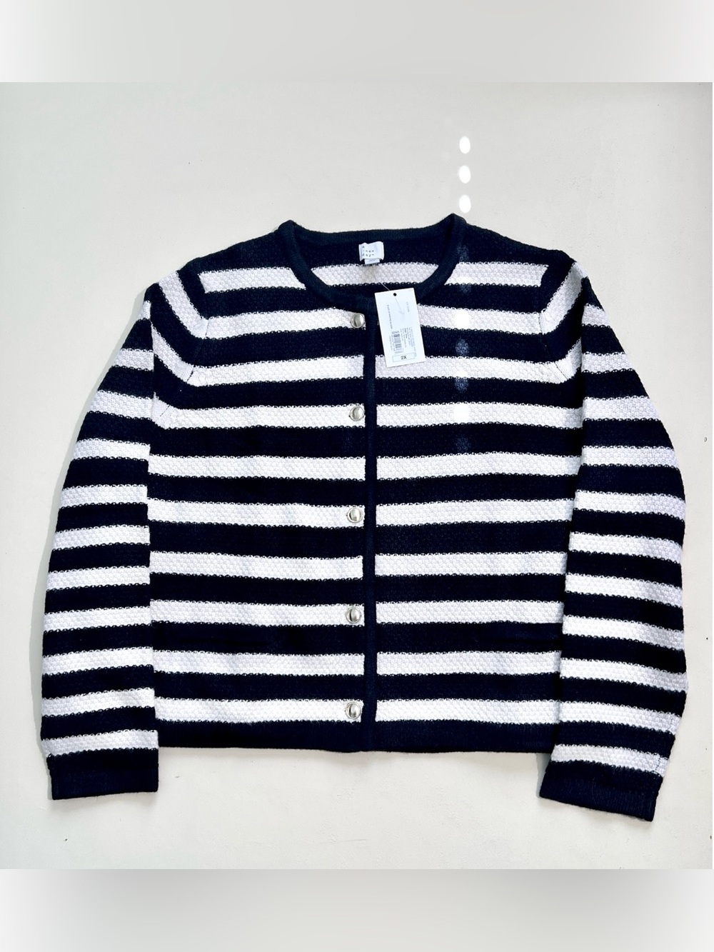 A New Day Striped Cardigan Sweater Oversized Size 2X NWT